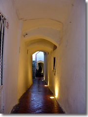 The Arab-styled, whitewashed, often covered back alleys of Amalfi