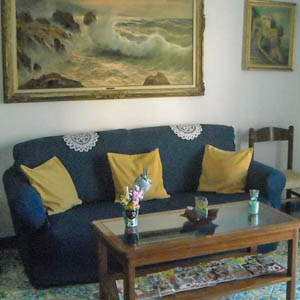 The lounge area at Hotel Stella Maris, Capri.