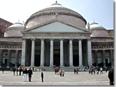 The church of san Francesco di Paolo on Piazza Plebescito in Naples