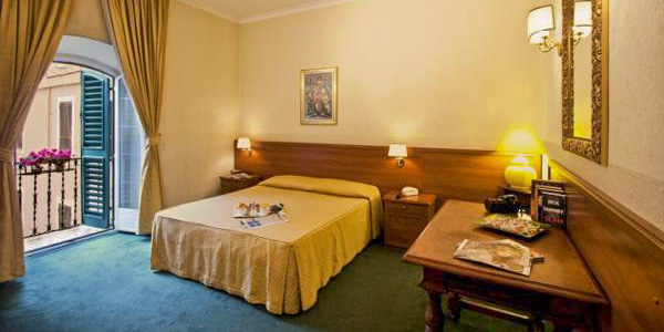 A room at the Hotel Astoria Garden, Rome