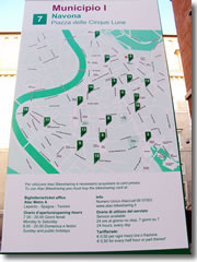 Locations of Rome's new Bikesharing program