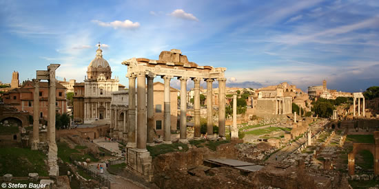 The Roman Forum in Rome, Italy