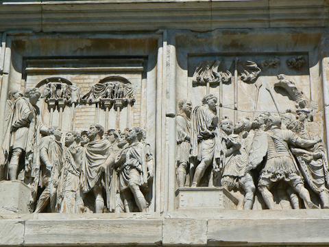 The Arch of Constantine in Rome