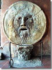 The Mouth of Truth (Bocca della Verita) in Rome, Italy