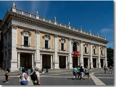 The Palazzo Nuovo wing of the Capitoline Museums in Rome