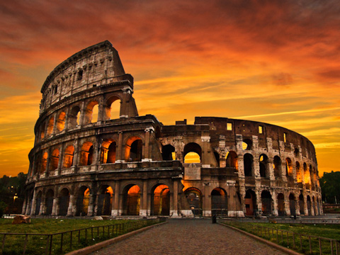 The Colosseum in Rome