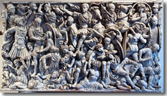 The Grande Ludovisi sarcophagus (AD 251/252)  in Rome's Museo Nazionale Romano - Palazzo Altemps.