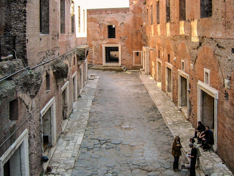 Via Biberatica, an ancient Roman Street within the Trajan's Markets complex.