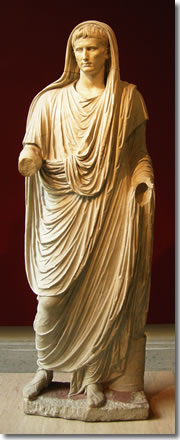 The statue of Augustus di Via Labicana in Rome's Palazzo Massimo alle Terme.