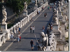 Ponte Sant'Angelo bridge in Rome