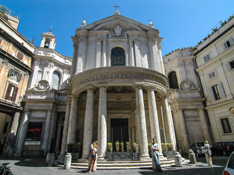 Pietro da Cortona's facade on Santa Maria della Pace
