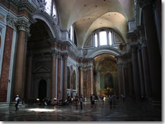 The interior of Rome's Santa Maria degli Angeli. (Photo by Giovanni Dall'Orto)