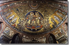 The 13th century mosaics in the apse of Rome's Santa Maria Maggiore