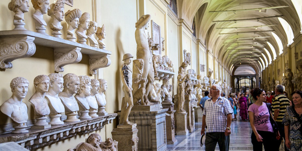 TK in Rome's Vatican Museums. (Photo by Victor Wong)