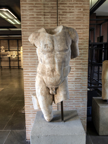 An ancient torso in the Museo Gregorio Profano, Vatican Museums, Rome, Italy. (Photo by Alf van Beem)
