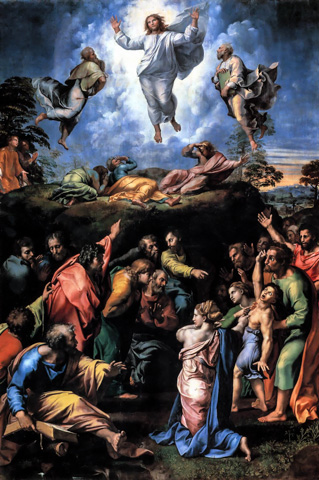 Trasfigurazione di Raffaelo nei Musei Vaticani