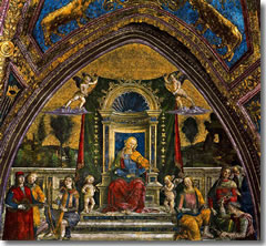 Music in the Sala della Arti Liberali of the Vatican's Borgia Apartments.