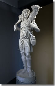 The first statue of Jesus: a 3rd century Good Shepherd in the Vatican's Pio Cristiano Museum