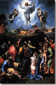 Trasfigurazione di Raffaelo nei Musei Vaticani