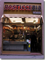 A rosticceria and tavola calda in Milan