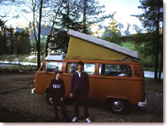 The author (aged 12) and his favorite uncle (aged 19) camping in the Italian Dolimites.