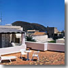 The view from the roof terrace of the Hotel Villa Augustus on Lipari, Aeolian Islands, Sicily