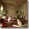 A lounge in the Hotel Palazzo Niccolini al Duomo in Florence, Italy