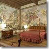 A frescoed room in the Hotel Palazzo Niccolini al Duomo in Florence, Italy