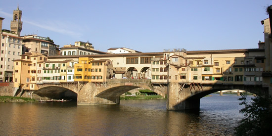 The Ponte Vecchio in Florence, Italy