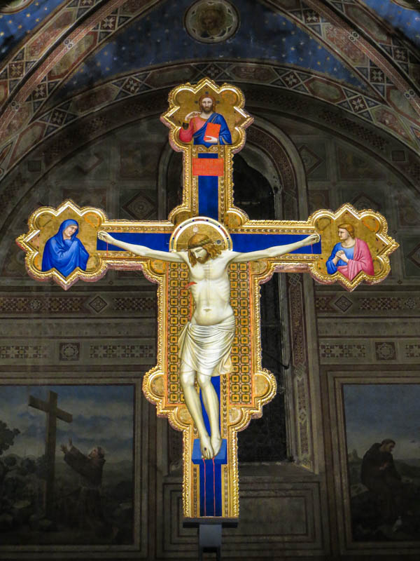 Giotto's Crucifix (1310–15) the church of Ognissanti, Florence. (Photo by lisabelle3)