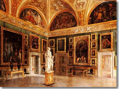 The Galleria Palatina museum in the Palazzo Pitti of Florence