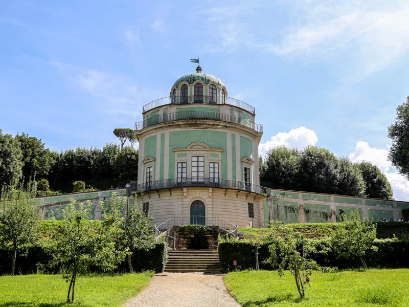 The rococo Kaffeehaus in the Boboli Gardens, Pitti Palace, Florence. (Photo by Rufus46)