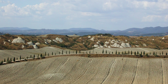 The landscape of Tuscany, Italy