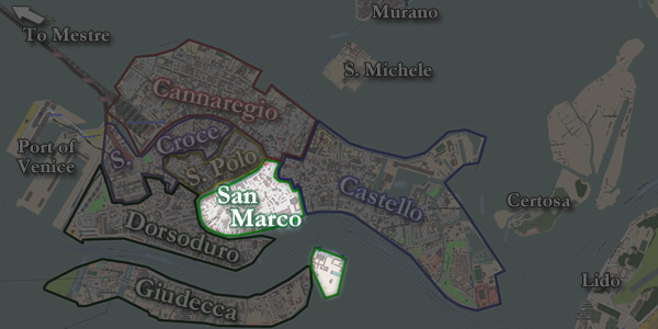 The San Marco neighborhood of Venice