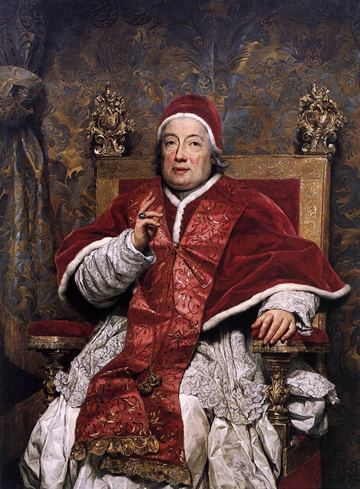 Pope Clement XIII (Carlo Rezzonico).