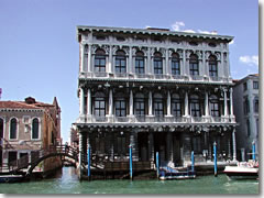 The Ca' Rezzonico in Venice.