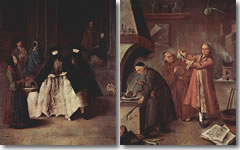 Paintings by Pietro Longhi