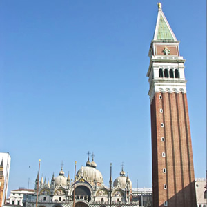 The belltower of St. Marks in Venice