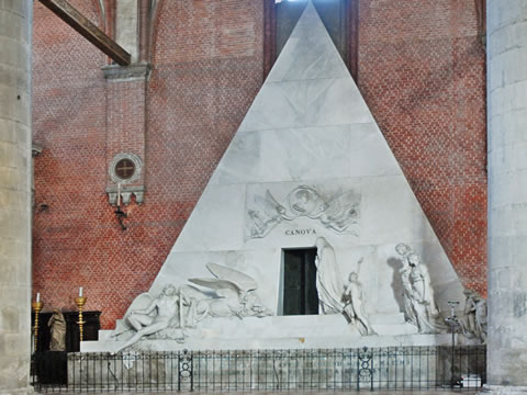 The cenotaph of Antonio Canova (1827)