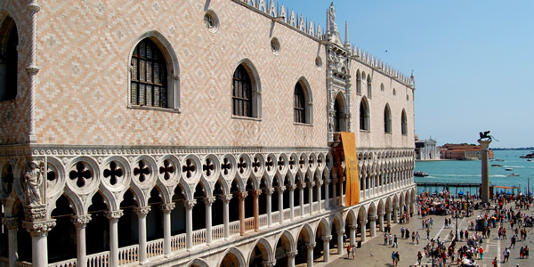 The Palazzo Ducale (Doge's Palace) in Venice.