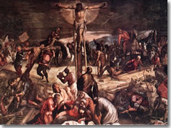 Tintoretto's Crucifixion in the Scuola Grande di San Rocco.