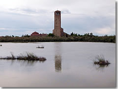 The campaniele (bell tower) on Torcello.