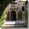 The entrance to the